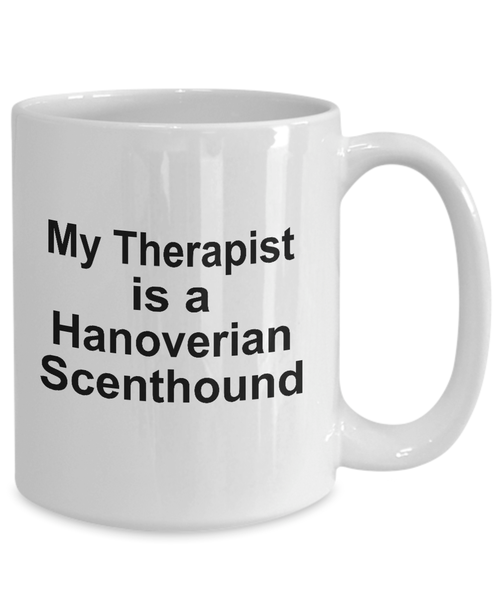 Hanoverian Scenthound Dog Owner Lover Funny Gift Therapist White Ceramic Coffee Mug