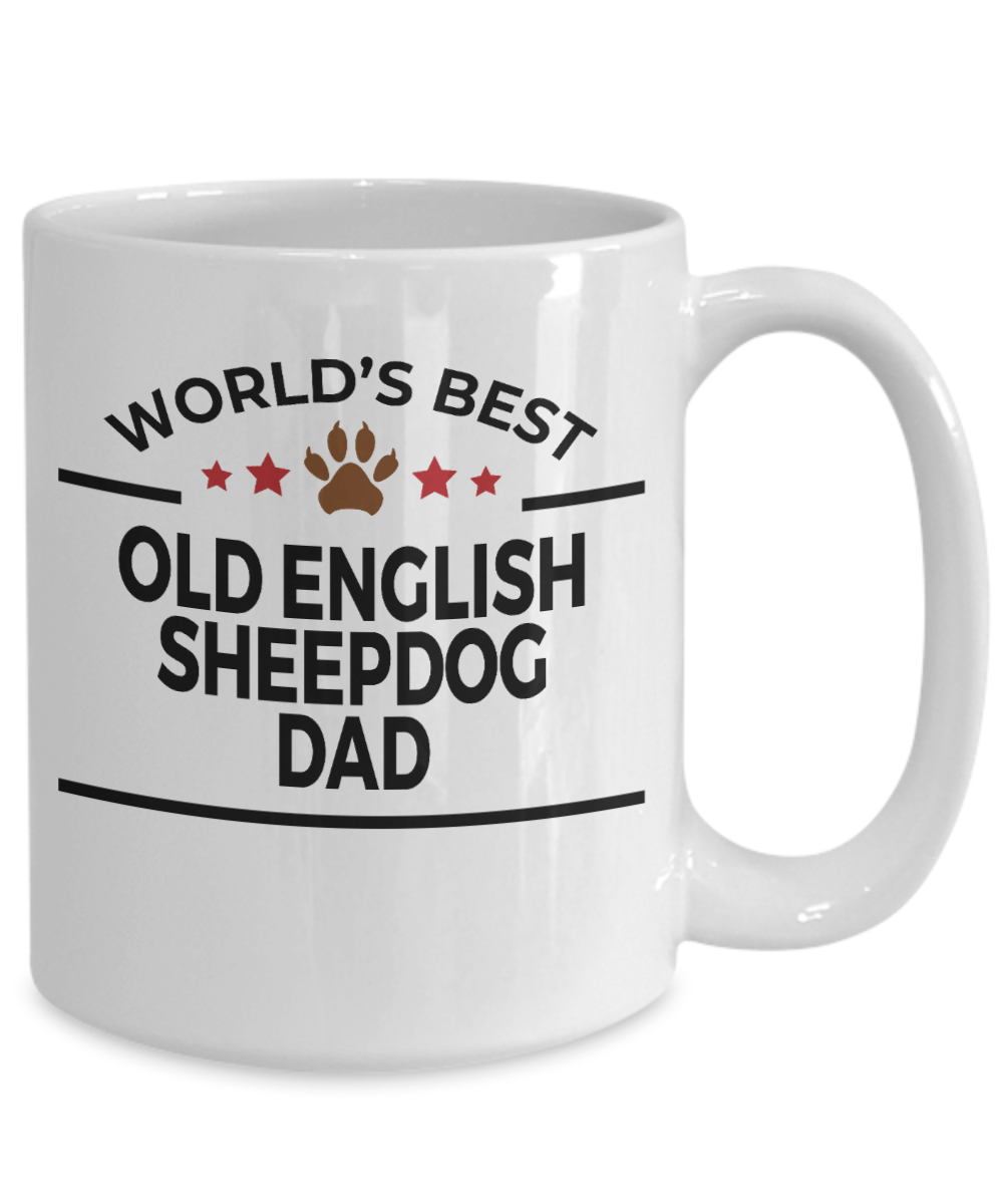 Old English Sheepdog Dog Dad Coffee Mug