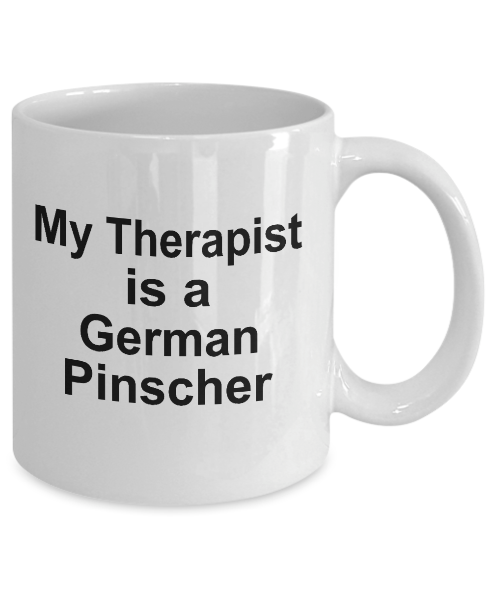 German Pinscher Dog Owner Lover Funny Gift Therapist White Ceramic Coffee Mug