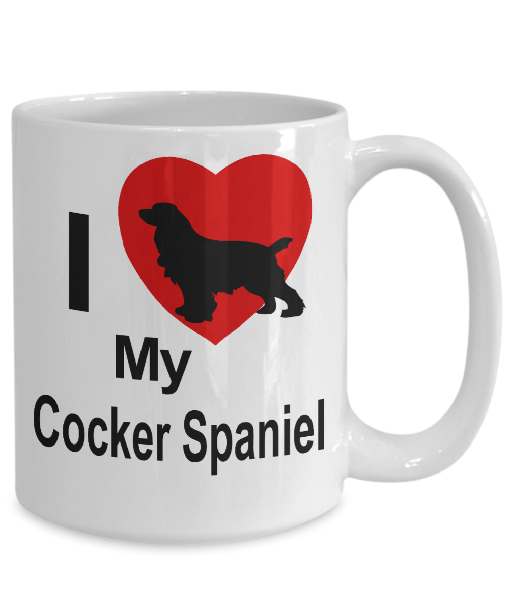 Cocker Spaniel Dog Lover Gift White Ceramic Coffee Mug