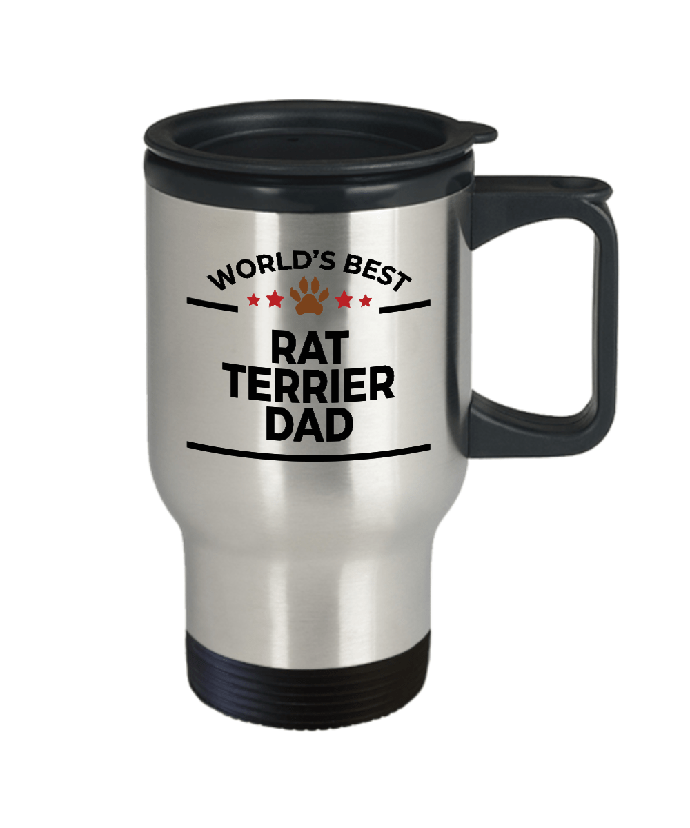 Rat Terrier Dog Dad Travel Coffee Mug