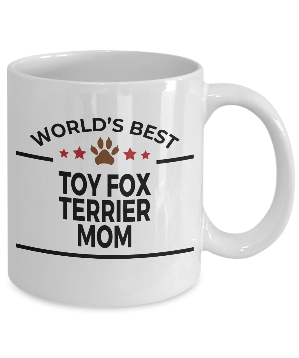 Toy Fox Terrier World's Best Dog Mom Custom Ceramic Coffee Mug