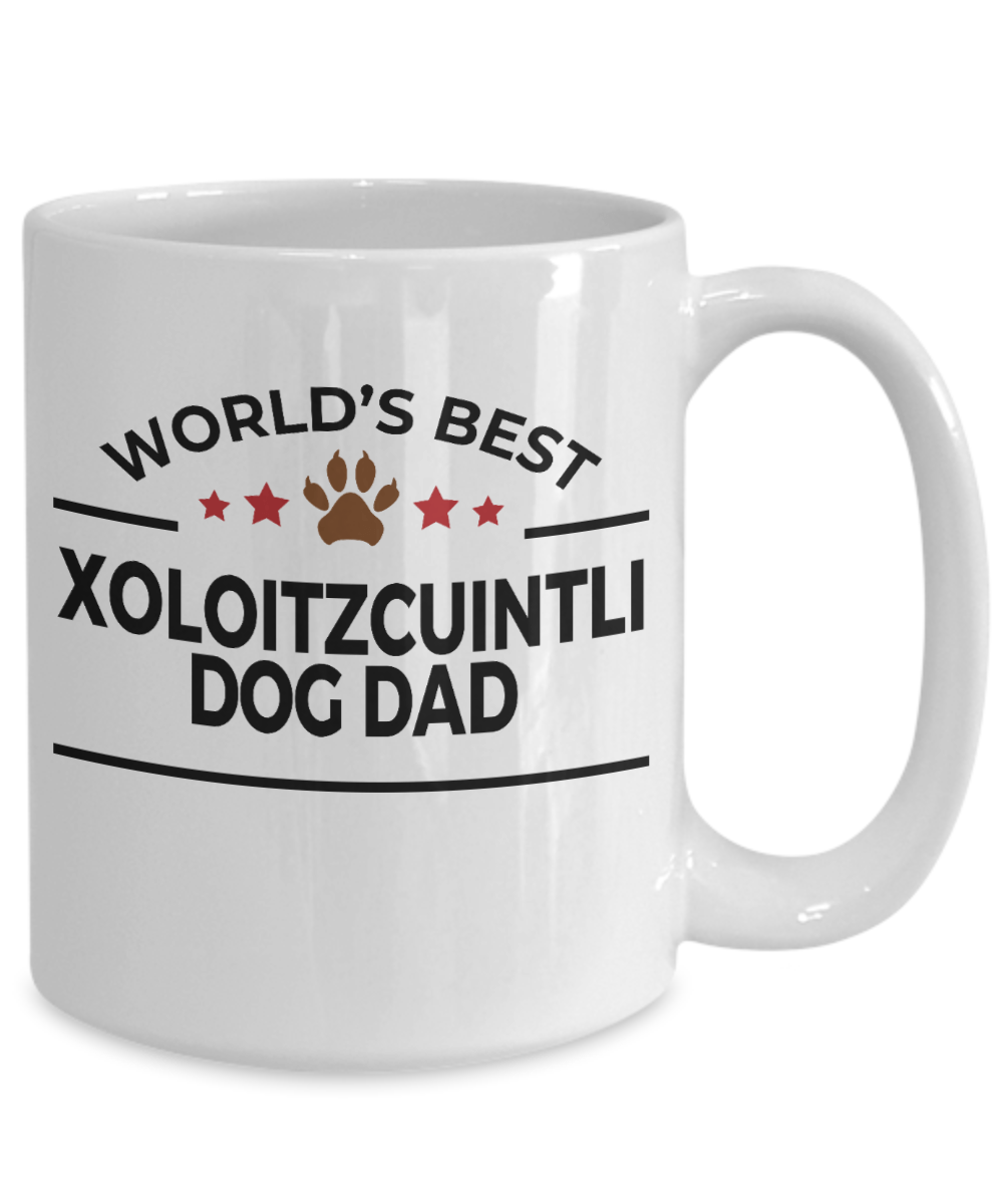 Xoloitzcuintli Best Dog Dad Ceramic Coffee Mug