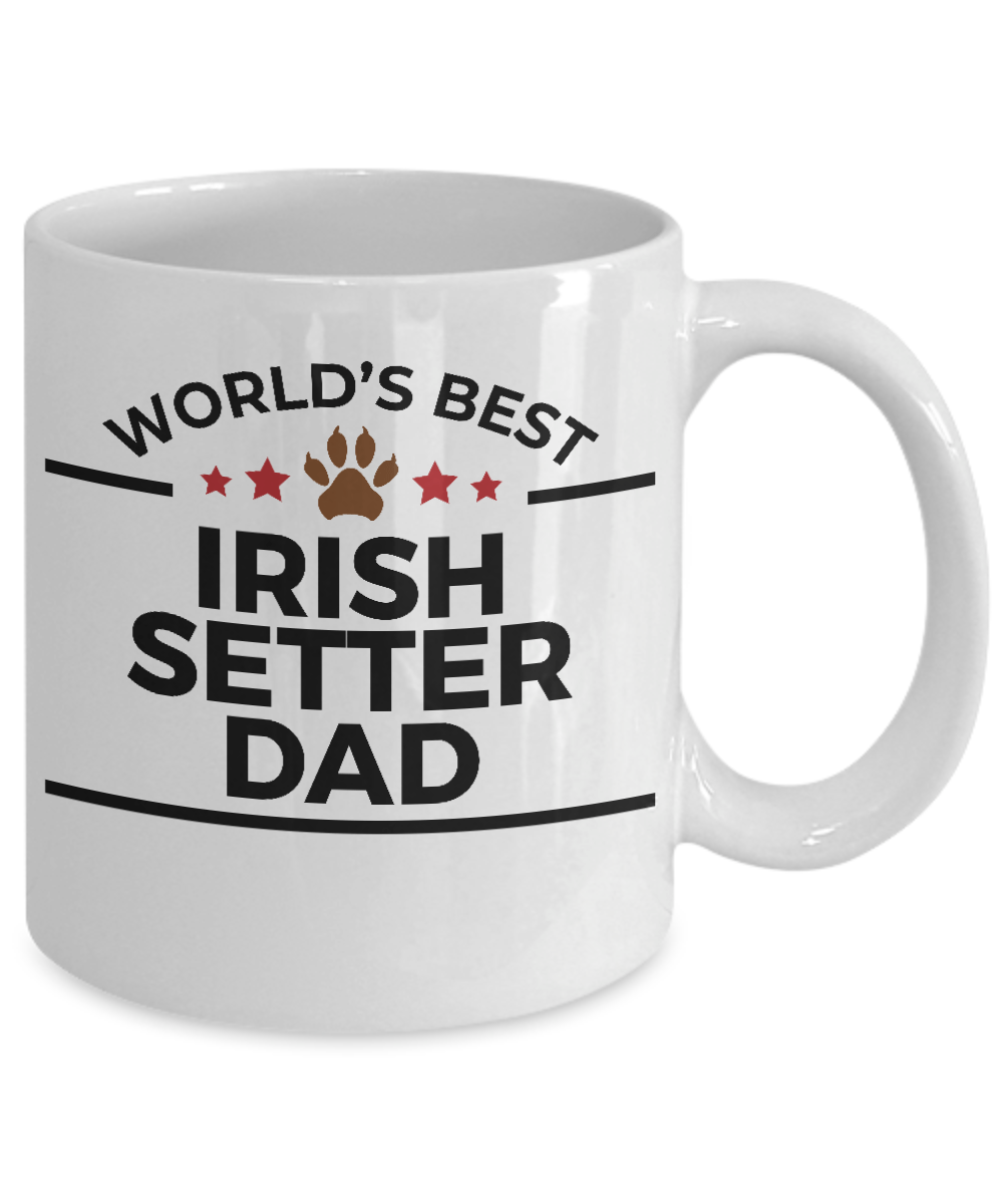 Irish Setter World's Best Dog Dad Ceramic Coffee Mug