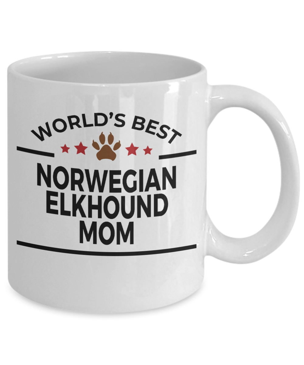 Norwegian Elkhound Dog Mom Coffee Mug