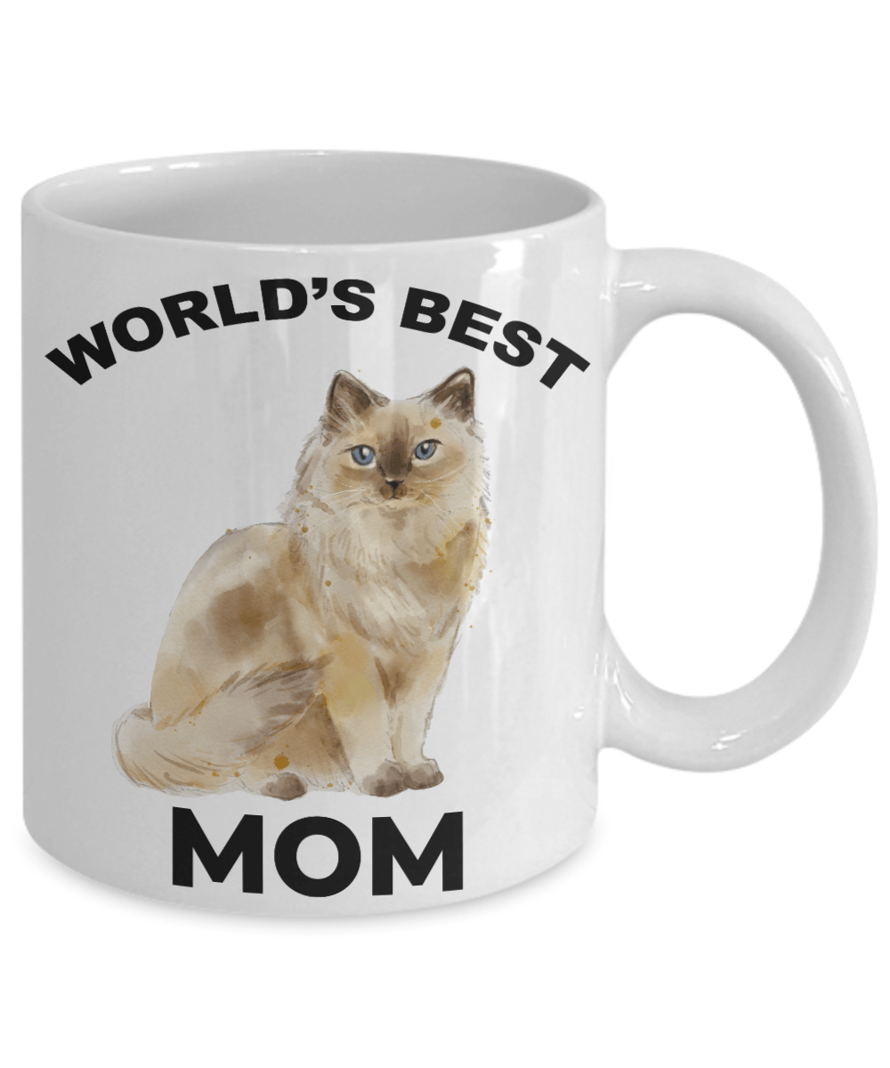 Ragdoll Cat World's Best Mom Ceramic Coffee Mug
