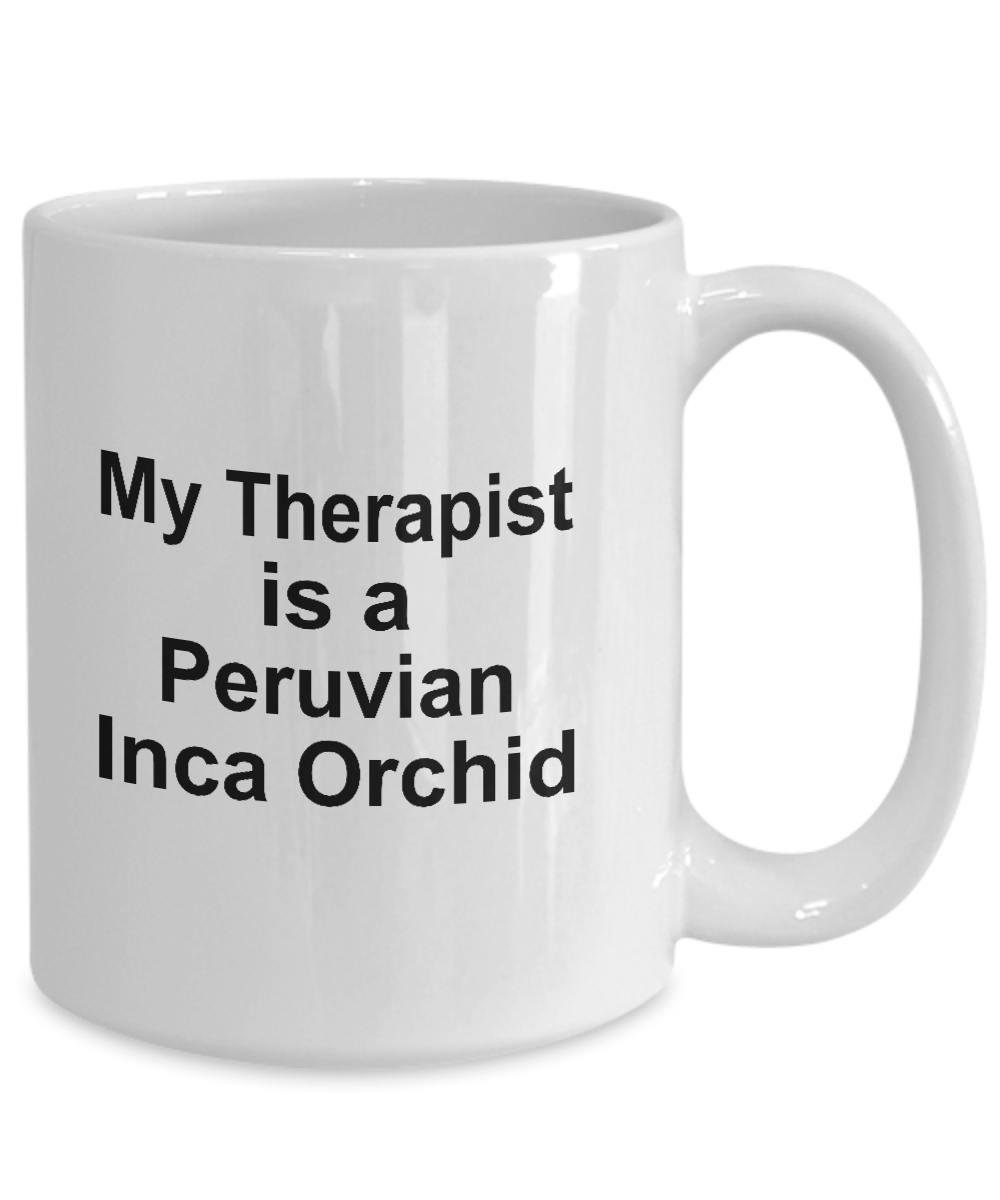 Peruvian Inca Orchid Dog Owner Lover Funny Gift Therapist White Ceramic Coffee Mug