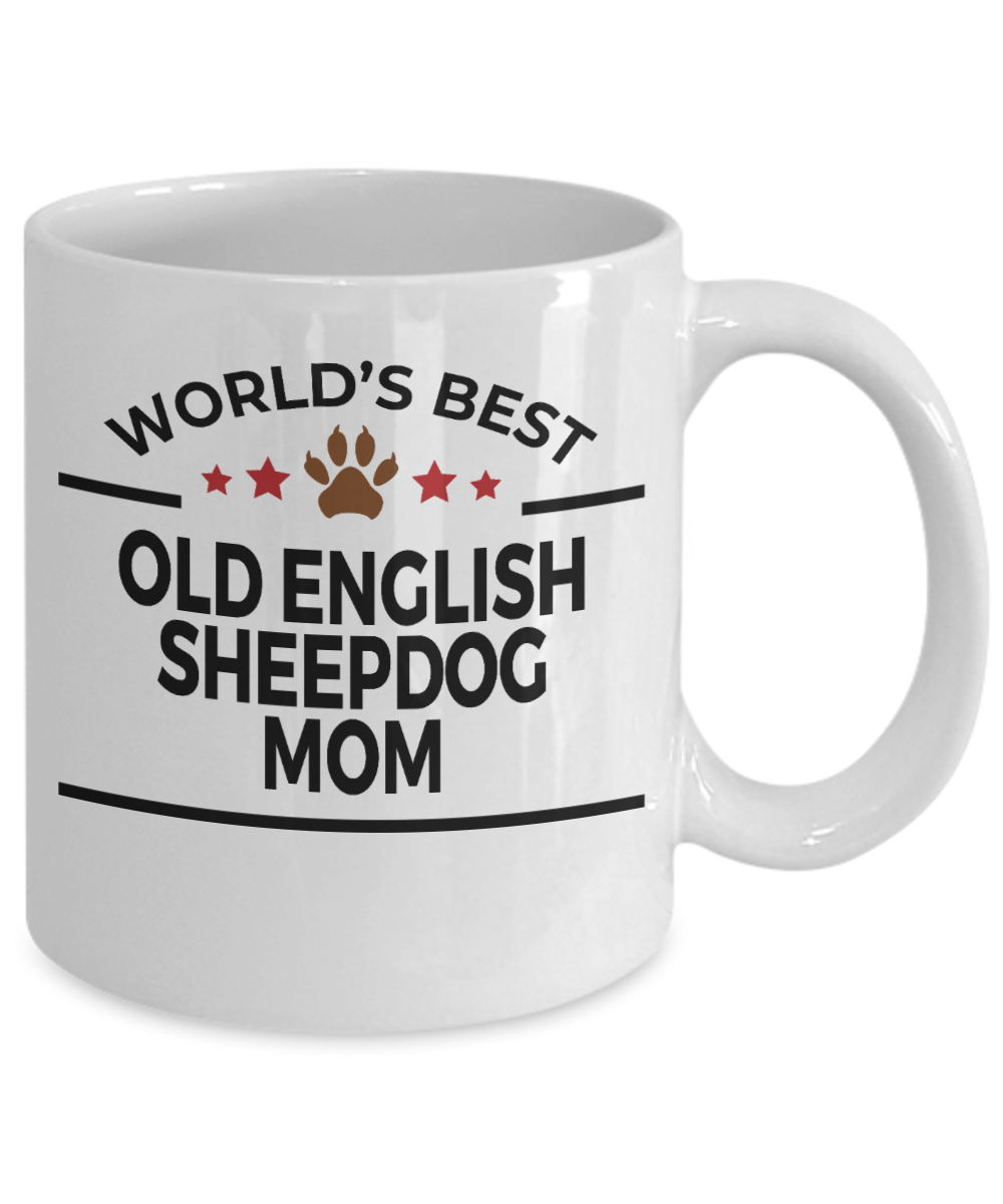 Old English Sheepdog Dog Mom Coffee Mug