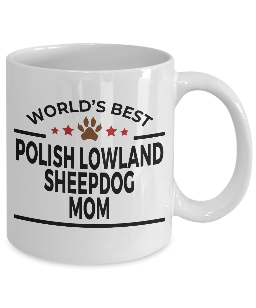 Polish Lowland Sheepdog Dog Mom Coffee Mug