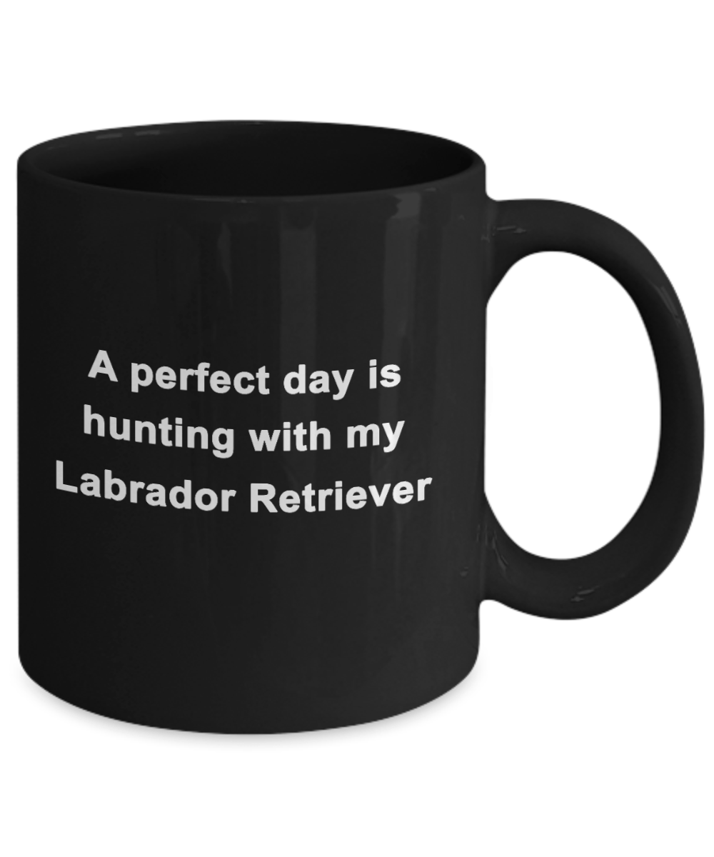 Labrador Retriever Hunter Black Coffee Mug