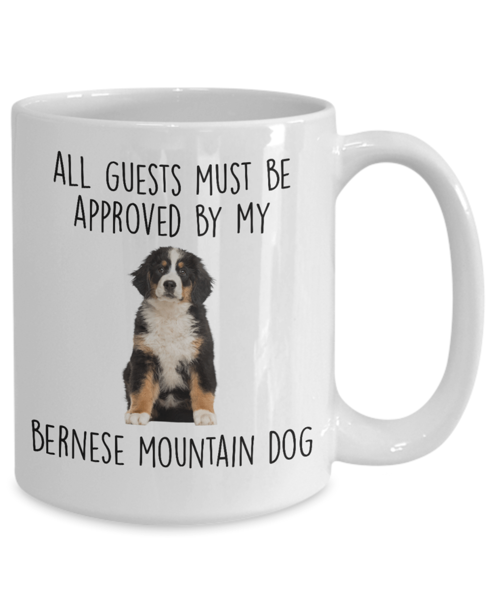 Funny Bernese Mountain Dog Custom Ceramic Coffee Mug - Guests must be approved