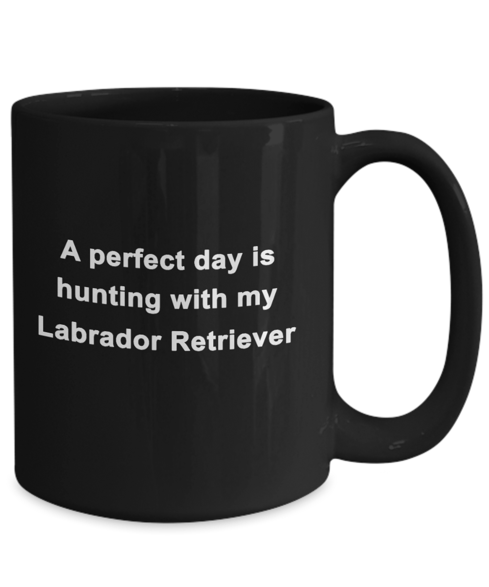 Labrador Retriever Hunter Black Coffee Mug