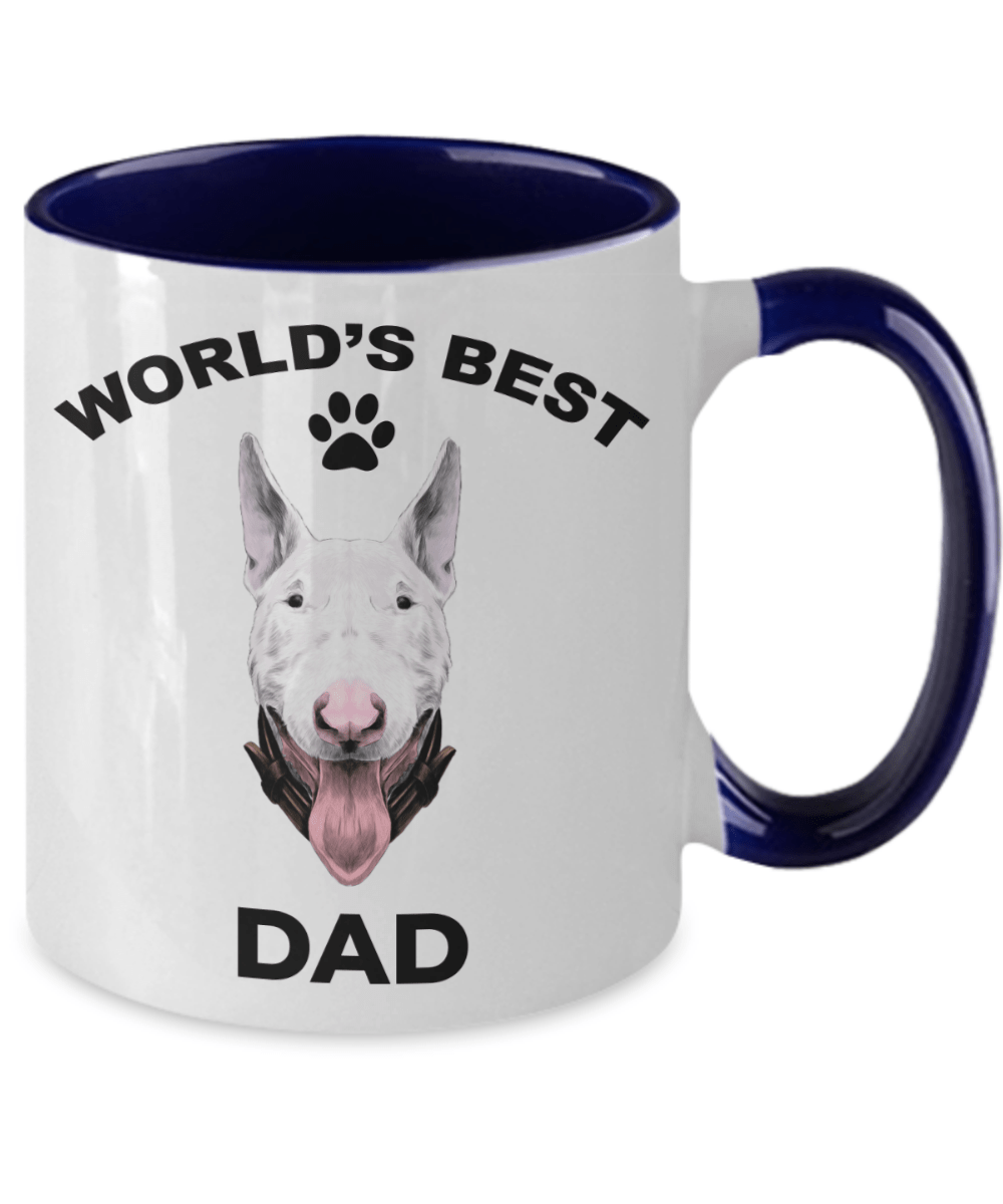 Bull Terrier Best Dad Two-tone coffee mugs