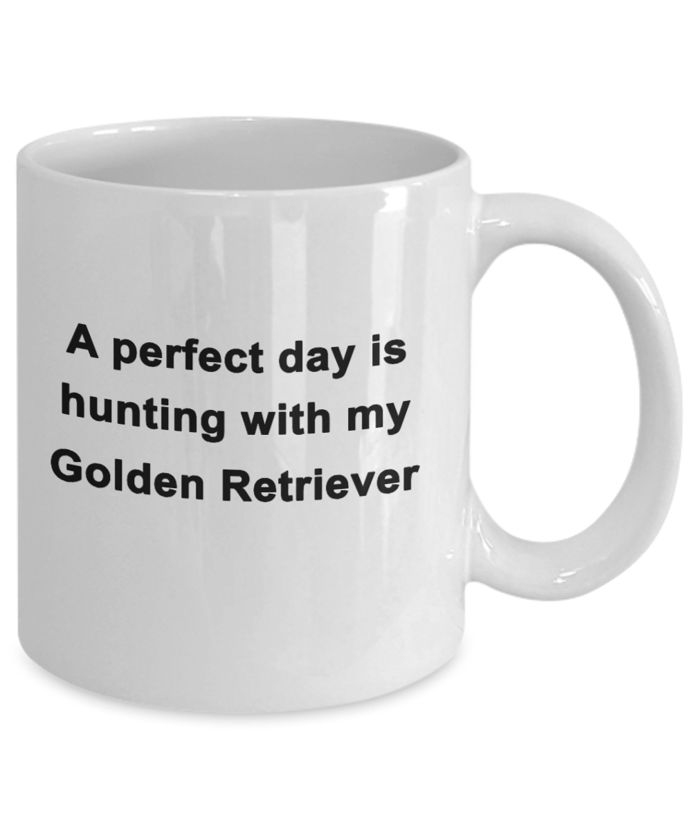 Golden Retriever Hunting Dog Lover Perfect Day Gift White Ceramic Coffee Mug