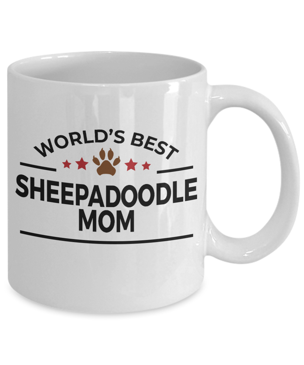 Sheepadoodle Dog Mom Coffee Mug