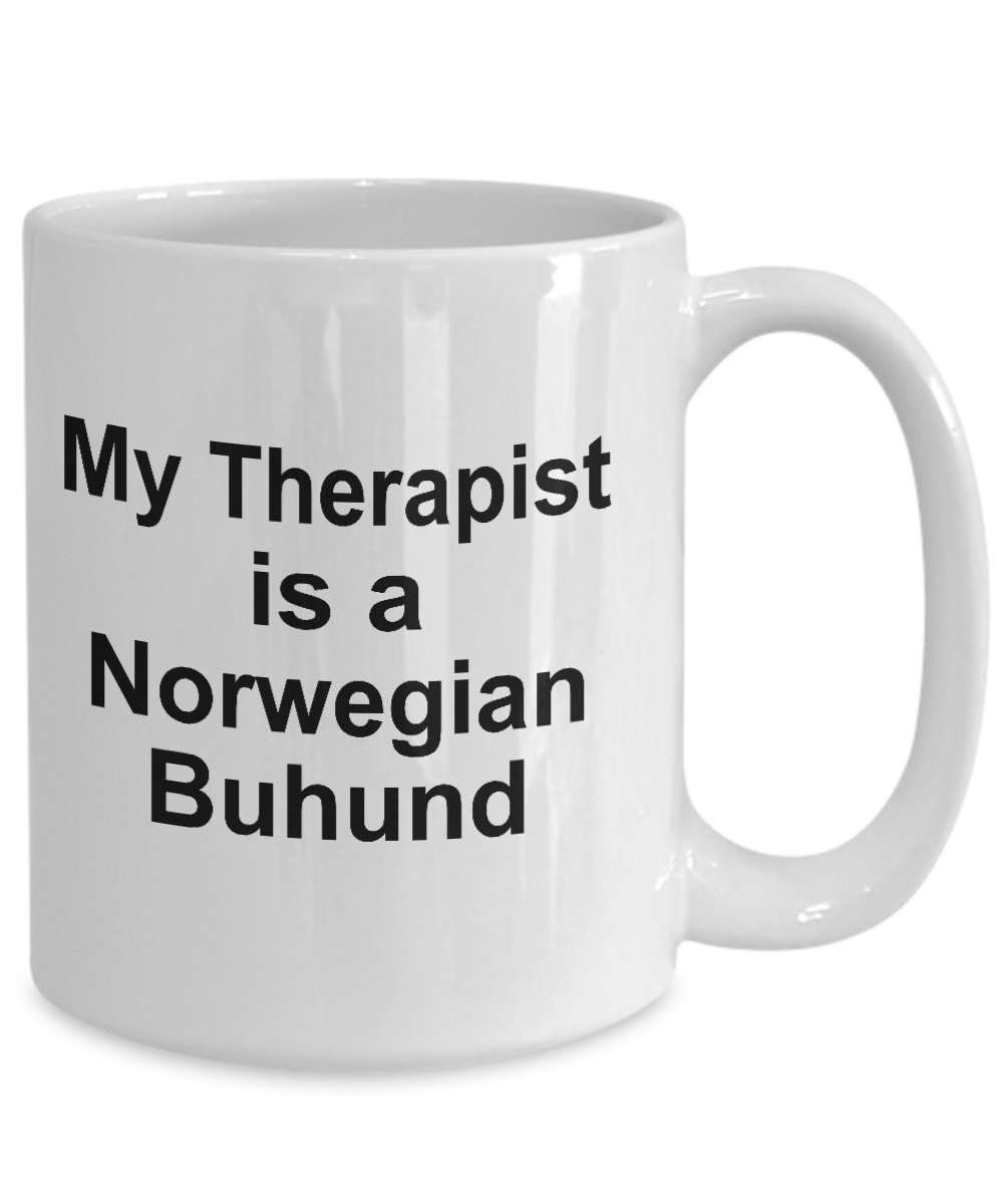 Nowegian Buhund Dog Therapist Coffee Mug