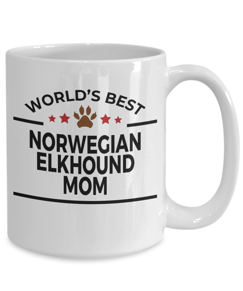 Norwegian Elkhound Dog Mom Coffee Mug
