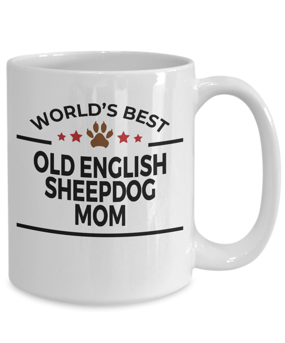 Old English Sheepdog Dog Mom Coffee Mug