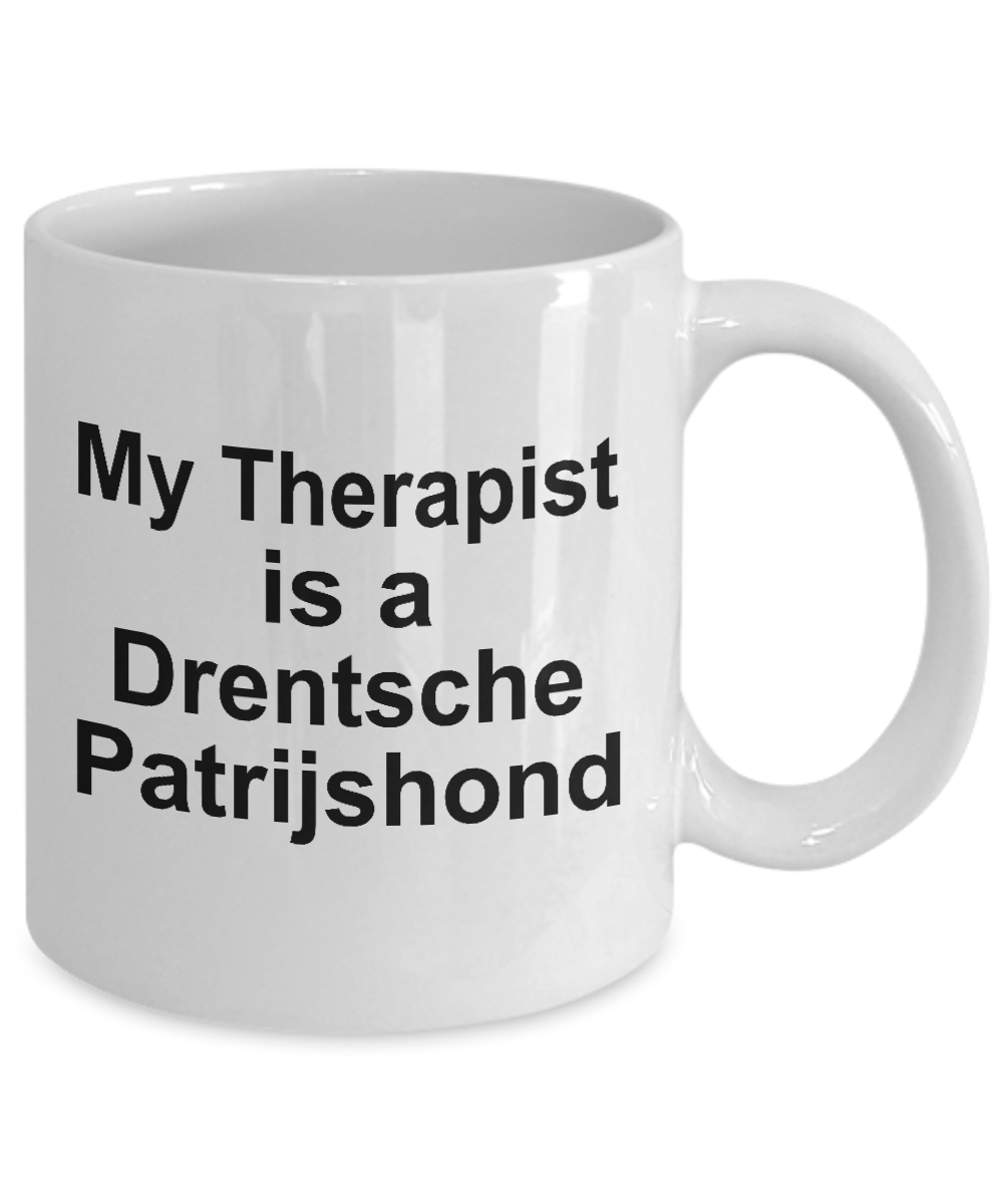 Drentsche Patrijshond Dog Owner Lover Funny Gift Therapist White Ceramic Coffee Mug