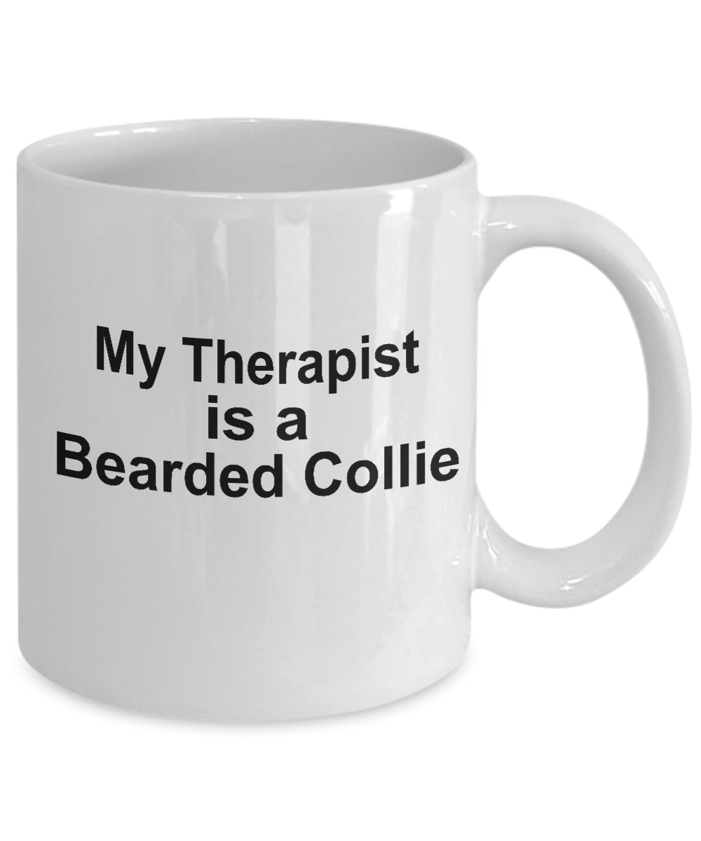 Bearded Collie Dog Therapist Coffee Mug