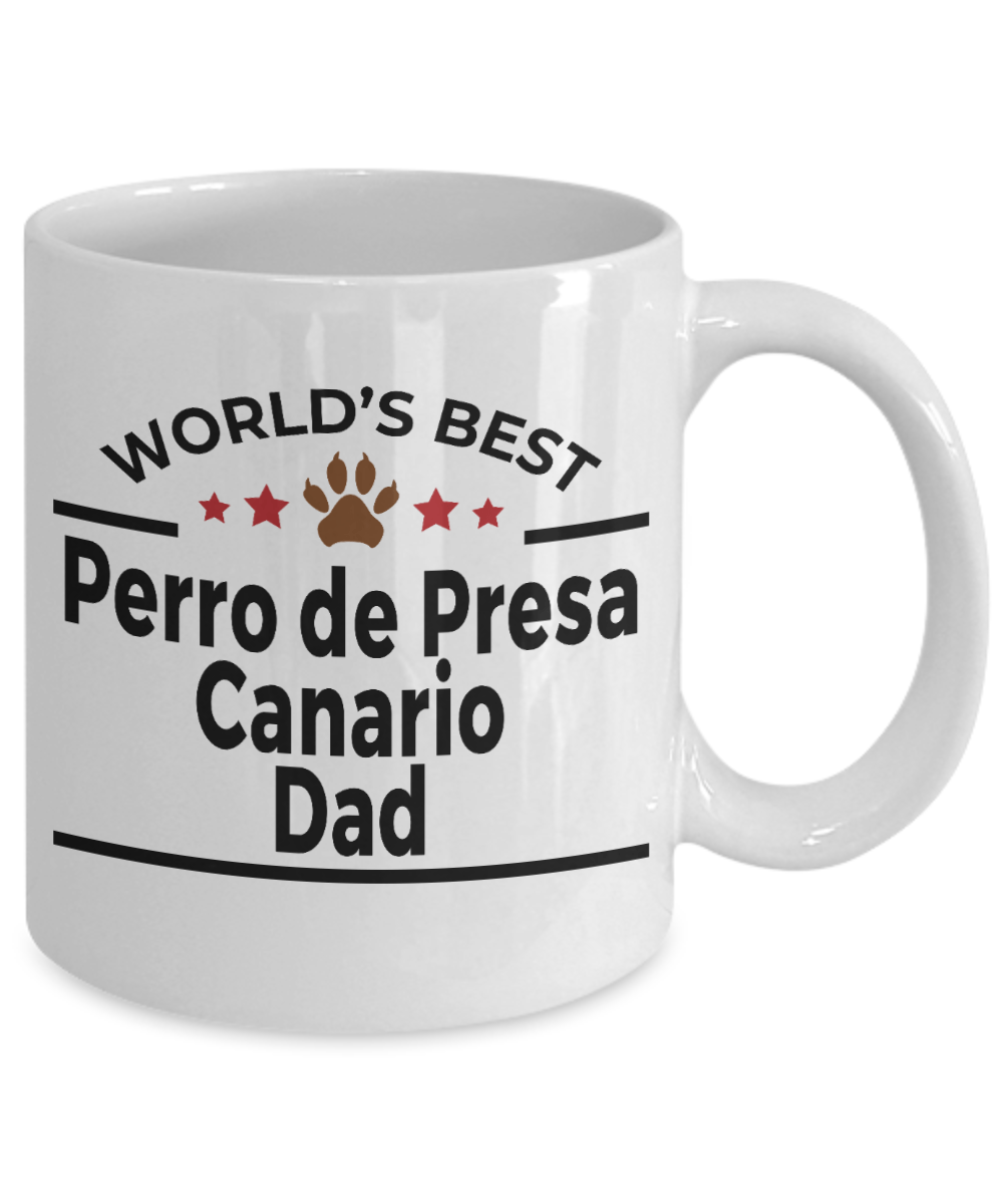 Perro de Presa Canario World's Best Dog Dad Ceramic Coffee Mug