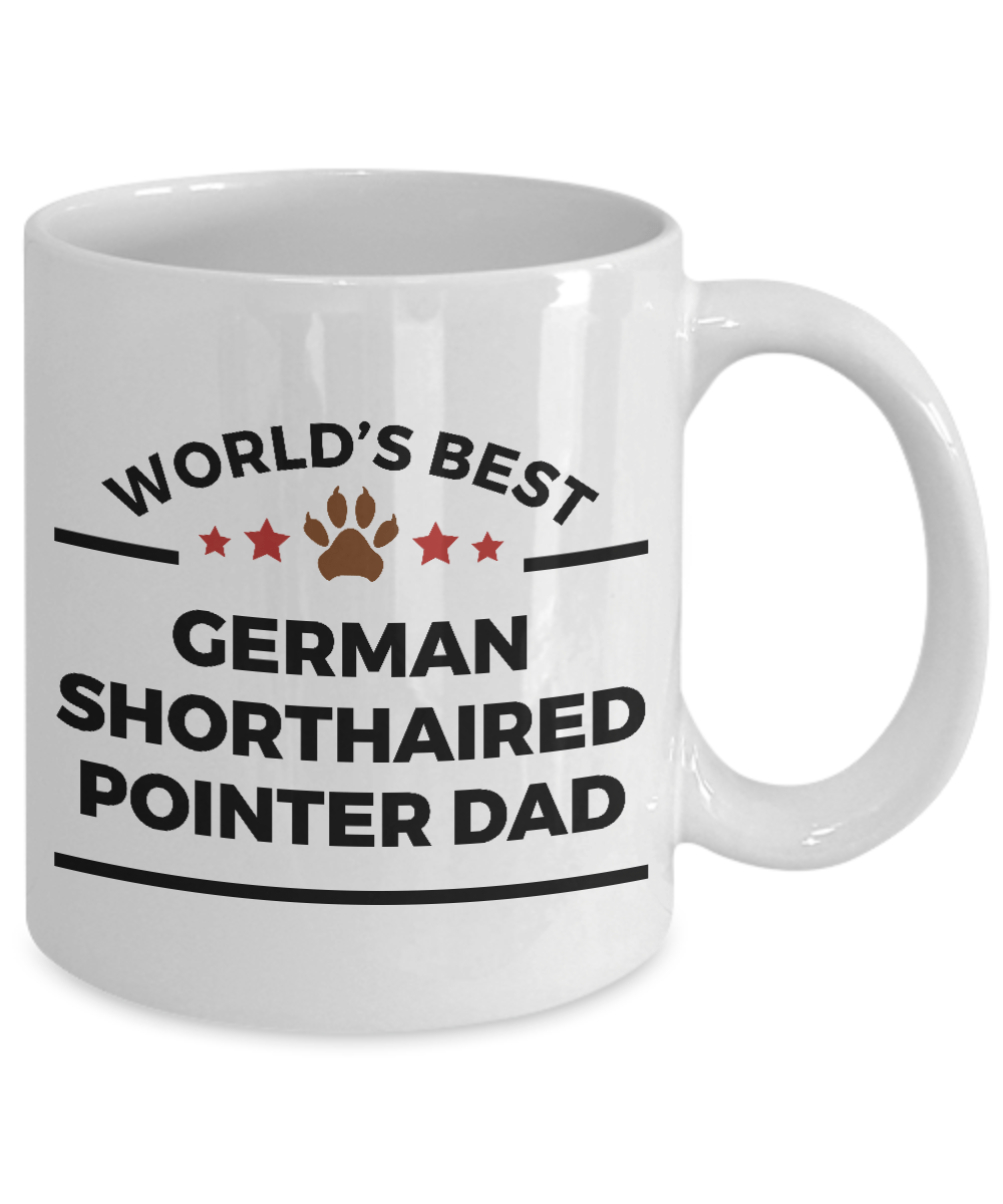 German Shorthaired Pointer Dog Lover Gift World's Best Dad Birthday Father's Day Ceramic Coffee Mug