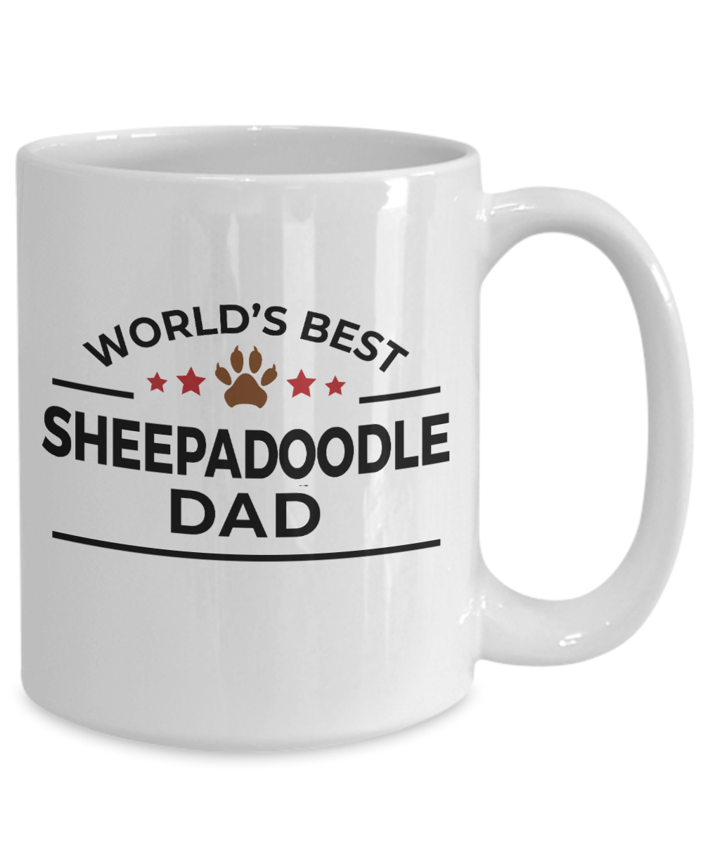 Sheepadoodle Dog Dad Coffee Mug