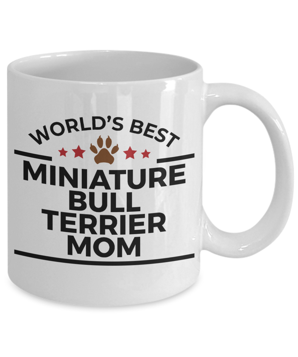 Miniature Bull Terrier Dog Mom Coffee Mug