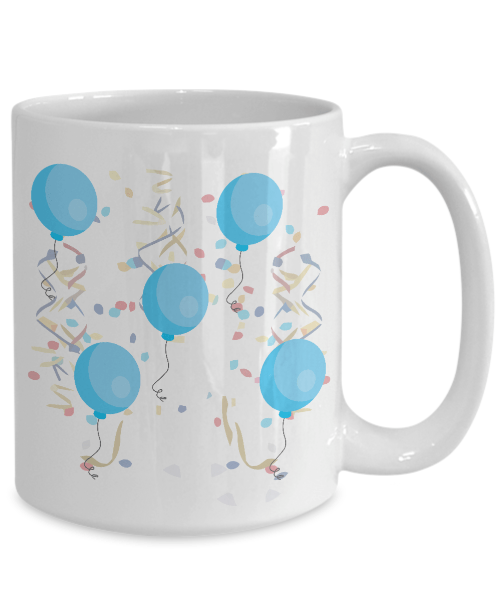 It's A Boy! Baby Birth Announcement White Ceramic Mug