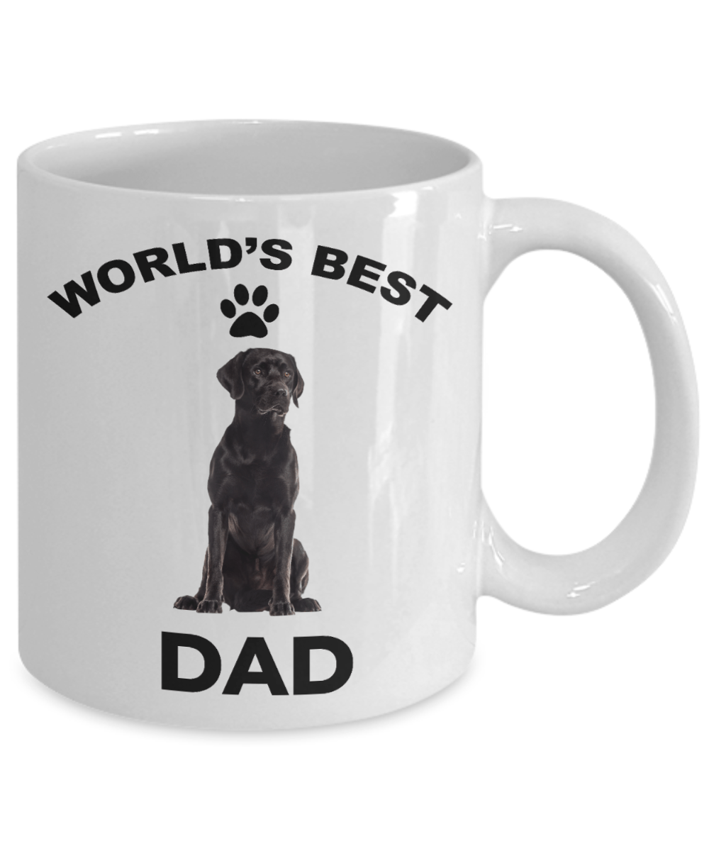 Black Labrador Retriever Best Dad Coffee Mug