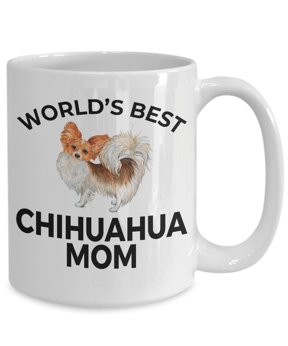 Chihuahua Long Haired Dog Mom Coffee Mug