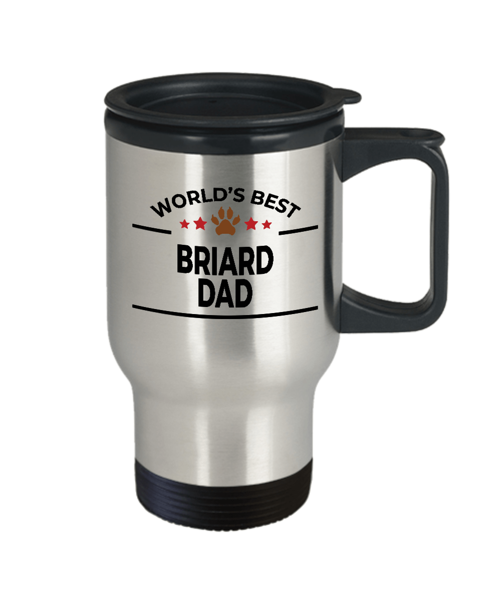 Briard Dog Dad Travel Mug
