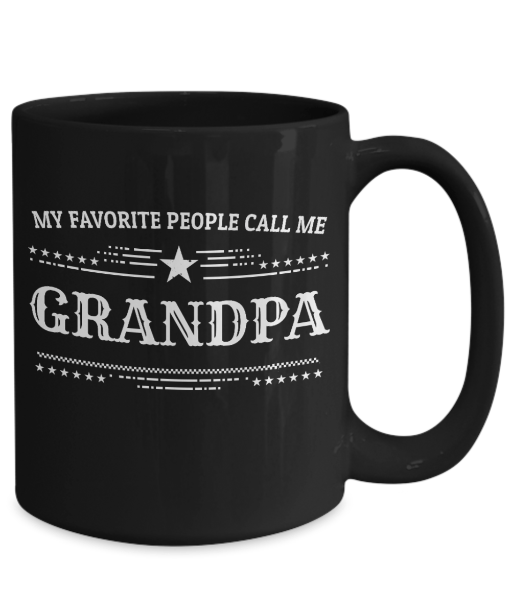 Grandpa Black Coffee Mug - Father's Day Gift