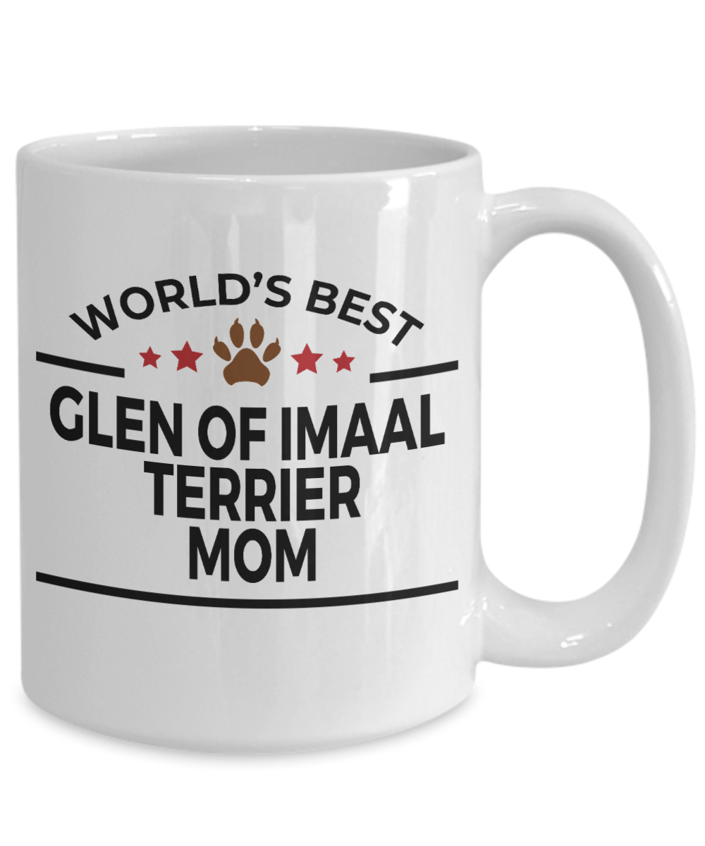 Glen of Imaal Terrier Dog Lover Gift World's Best Mom Birthday Mother's Day White Ceramic Coffee Mug