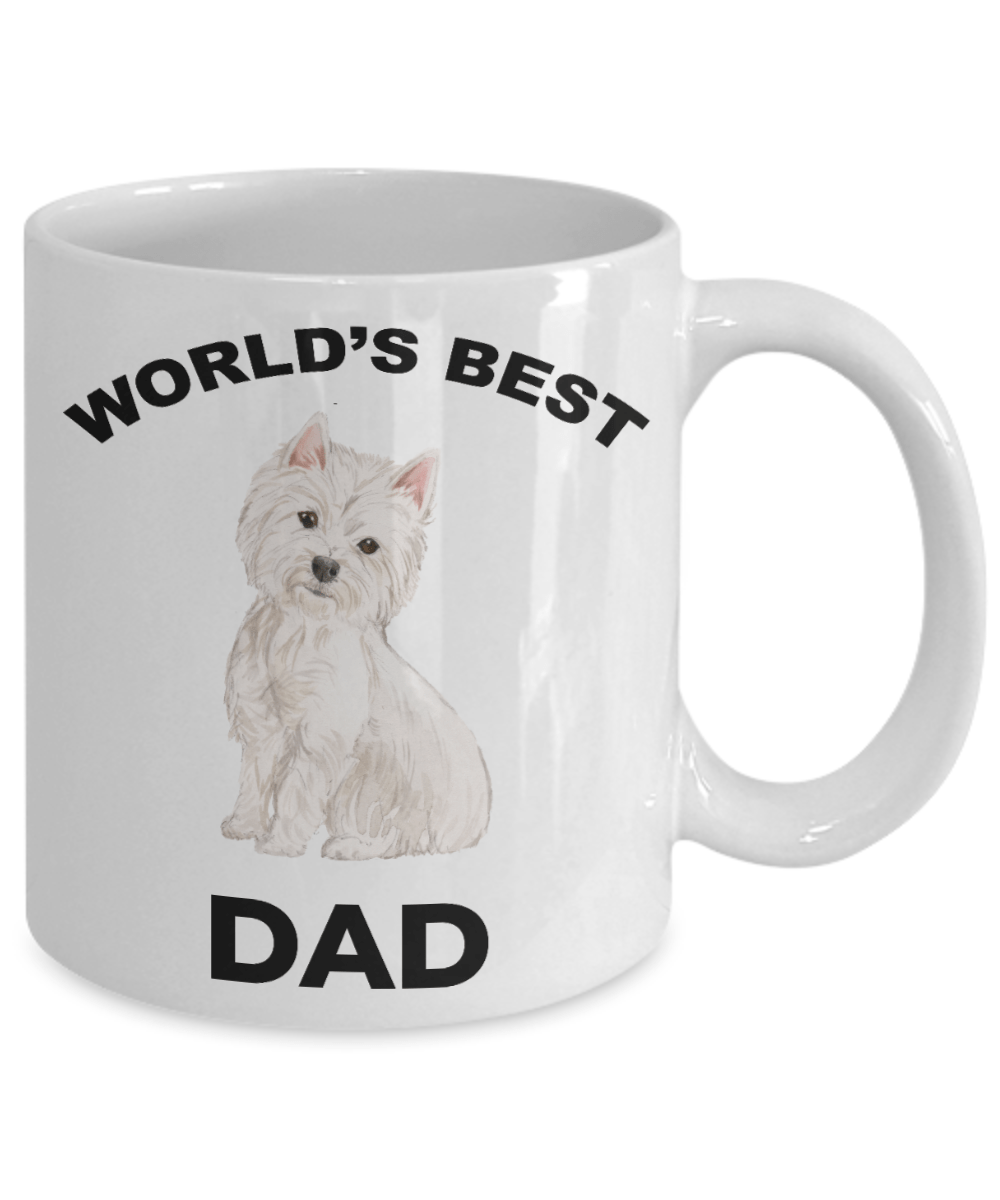 West Highland Terrier Best Dad Coffee Mug