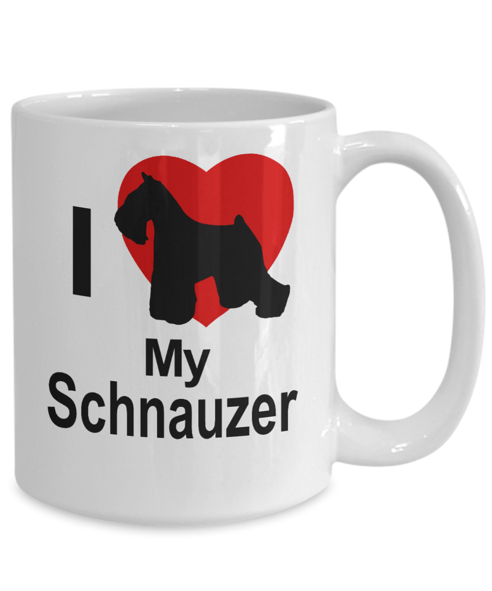 Schnauzer Dog White Coffee Mug