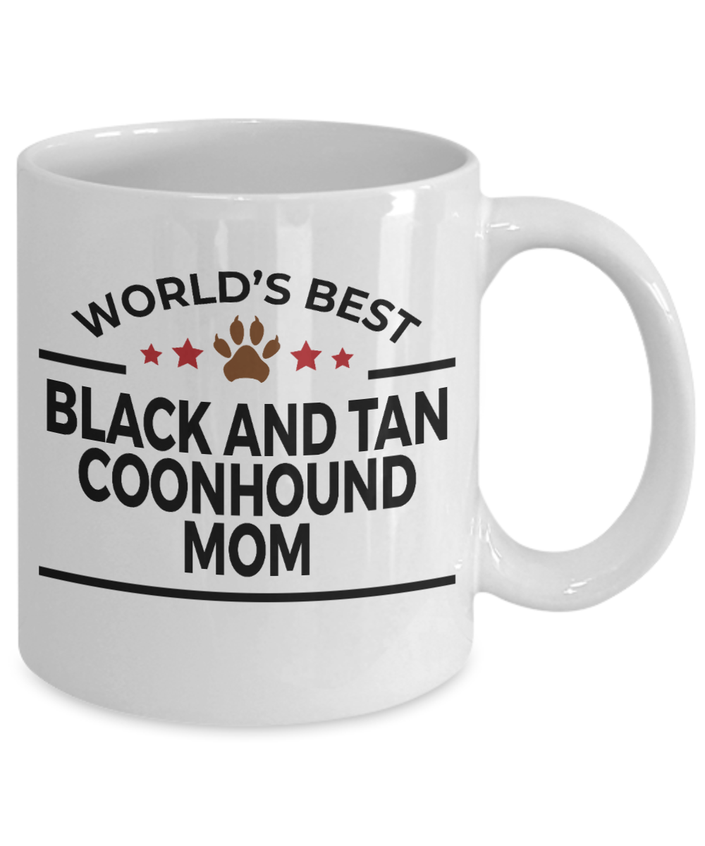 Black and Tan Coonhound Dog Mom Coffee Mug