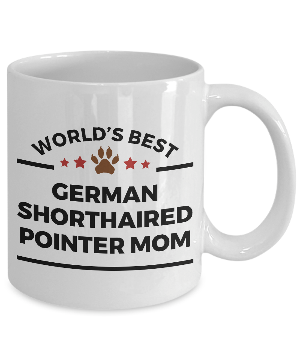 German Shorthaired Pointer Dog Lover Gift World's Best Mom Birthday Mother's Day Ceramic Coffee Mug