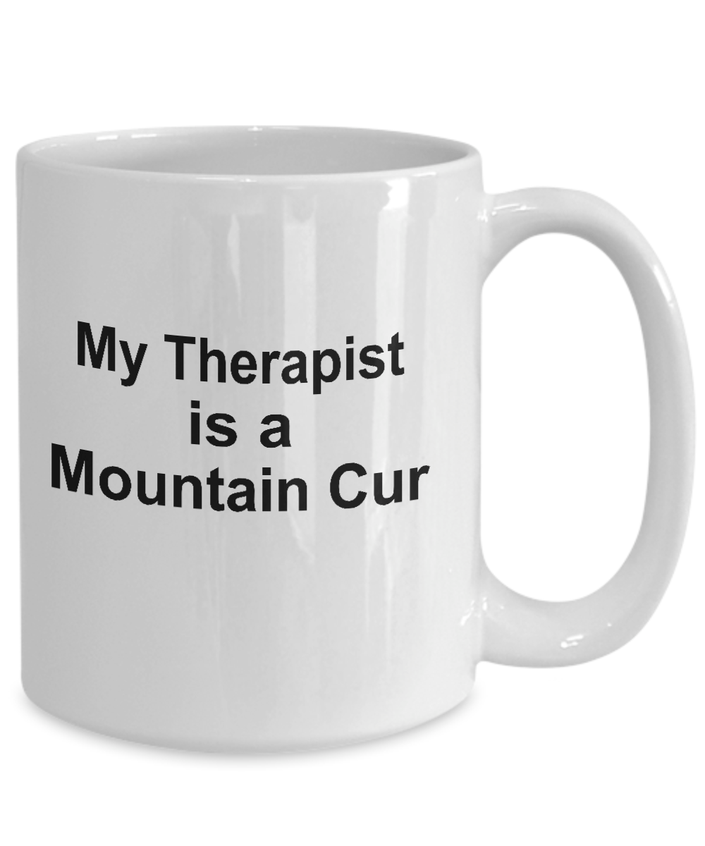 Mountain Cur Dog Therapist Coffee Mug