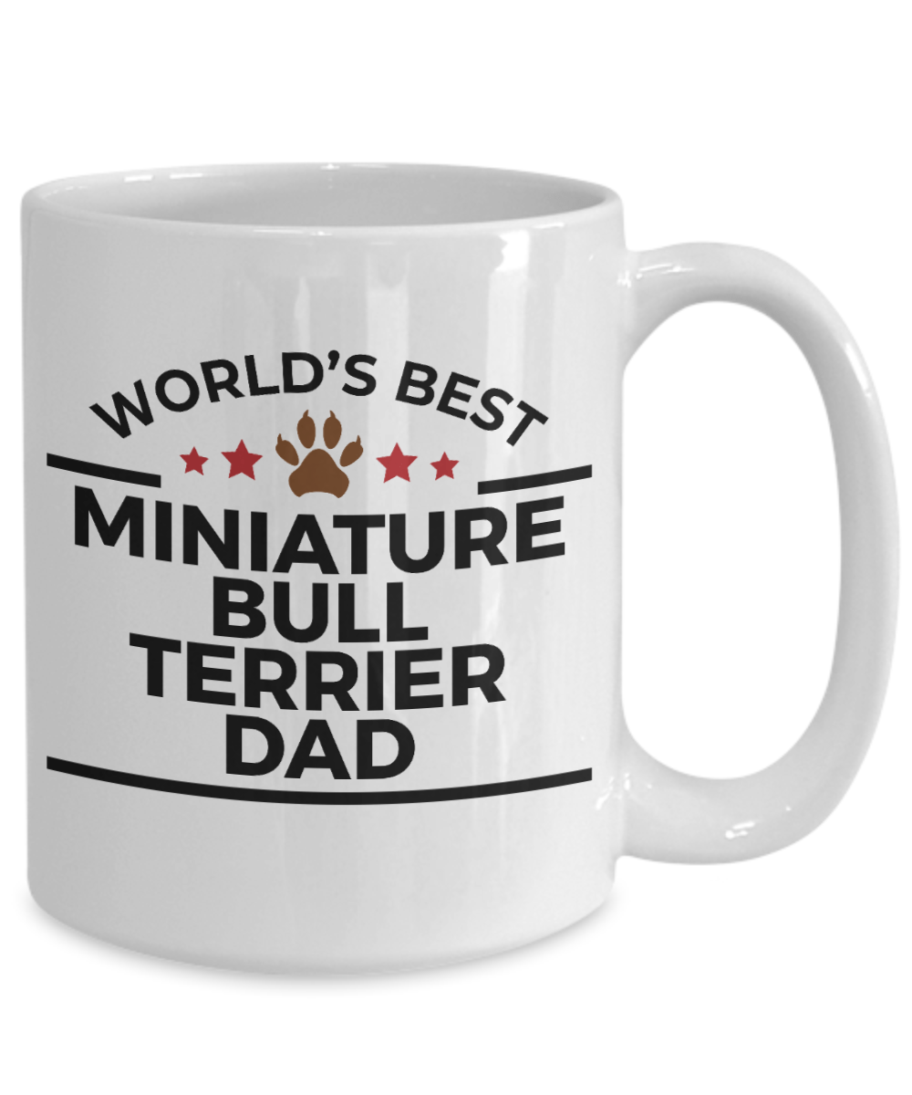 Miniature Bull Terrier Dog Dad Coffee Mug