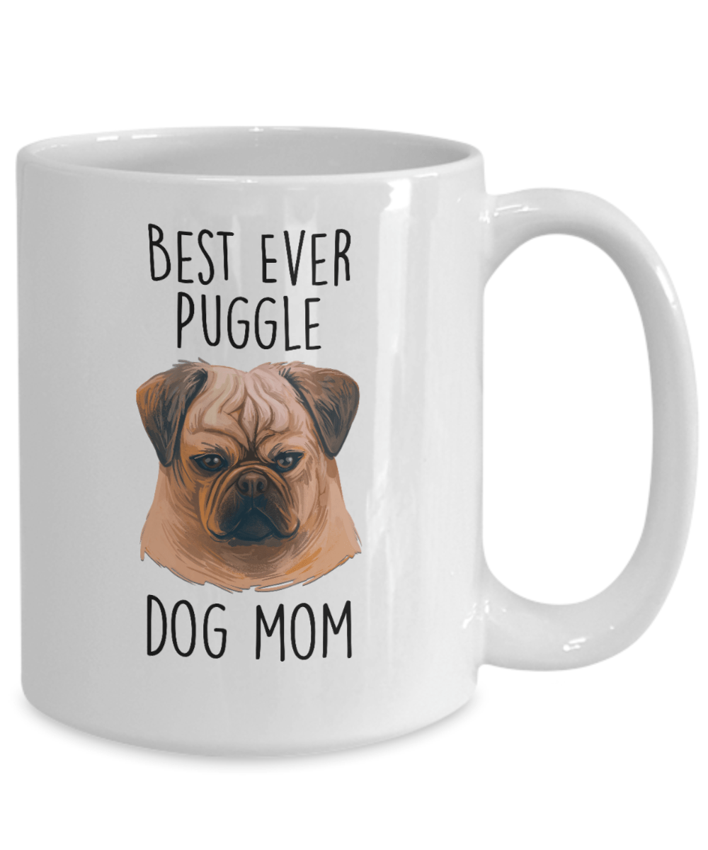 Best Ever Puggle Dog Mom Ceramic Coffee Mug