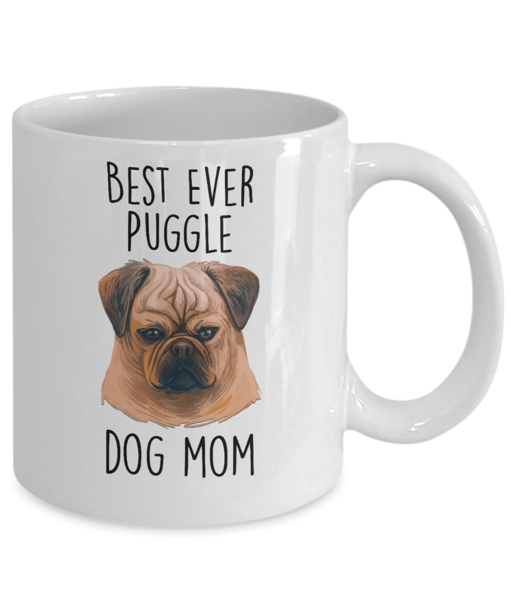 Best Ever Puggle Dog Mom Ceramic Coffee Mug