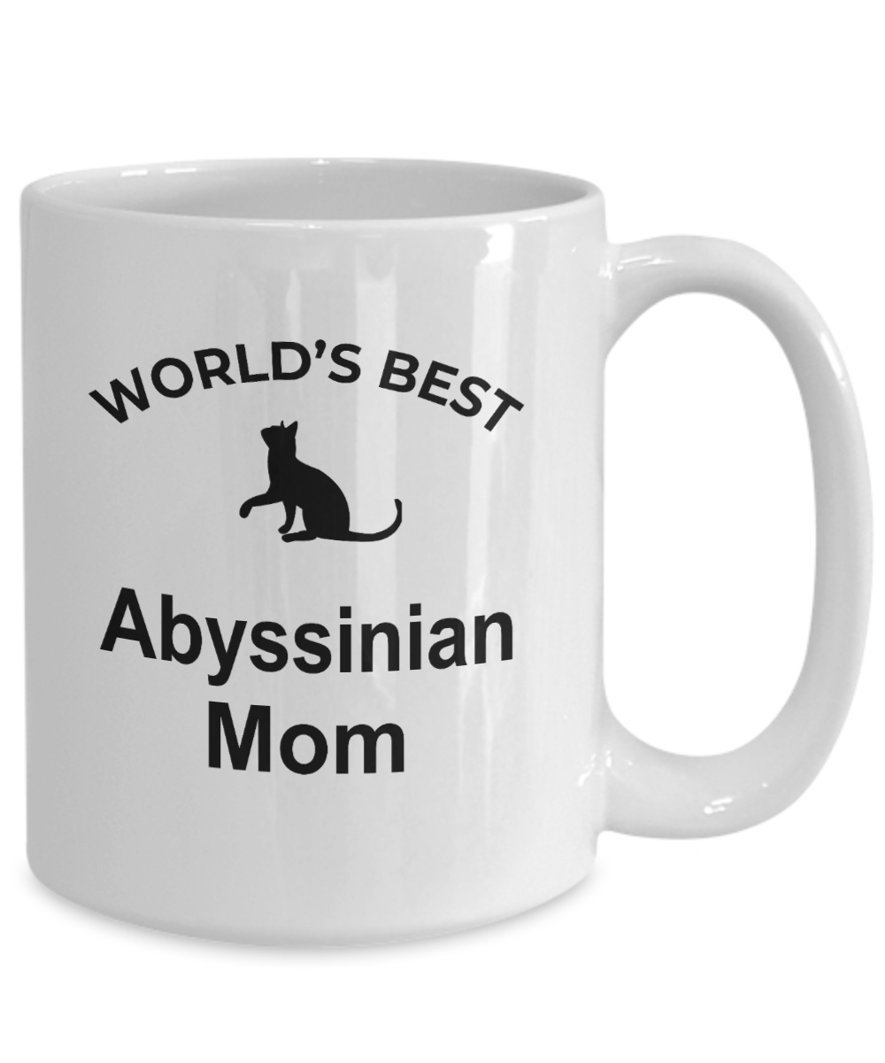 Abyssinian Cat Mom  Ceramic Coffee Mug