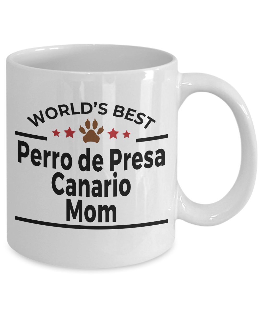 Perro de Presa Canario World's Best Dog Mom Ceramic Coffee Mug