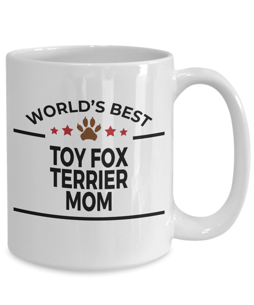 Toy Fox Terrier World's Best Dog Mom Custom Ceramic Coffee Mug