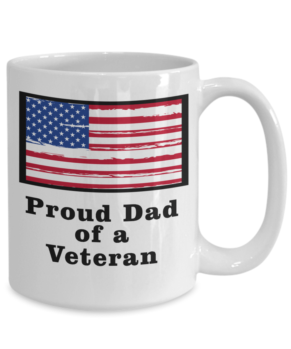 Proud Dad of a Veteran Coffee Mug