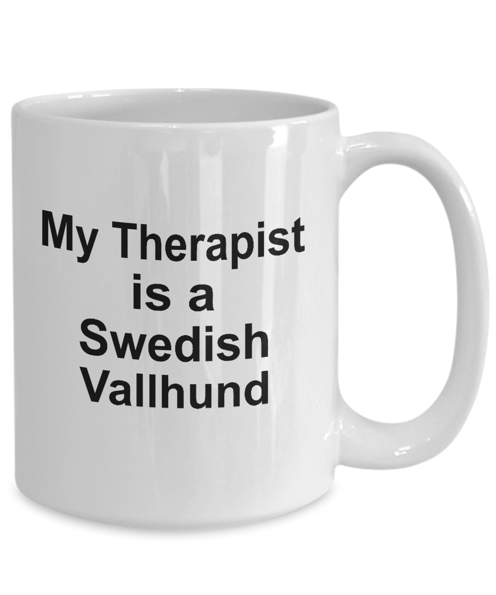 Swedish Vallhund Dog Therapist Owner Lover Funny Gift White Ceramic Coffee Mug