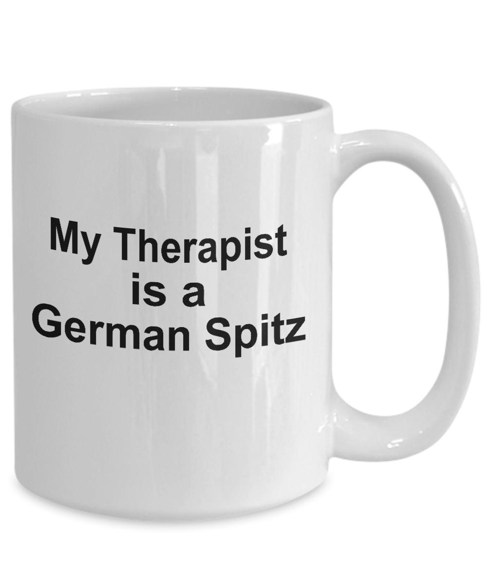 German Spitz Dog Owner Lover Funny Gift Therapist White Ceramic Coffee Mug