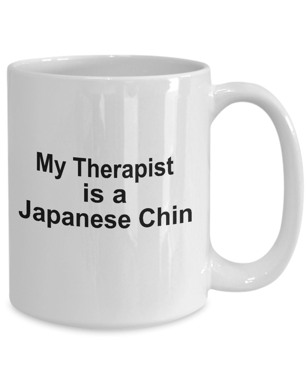 Japanese Chin Dog Owner Lover Funny Gift Therapist White Ceramic Coffee Mug