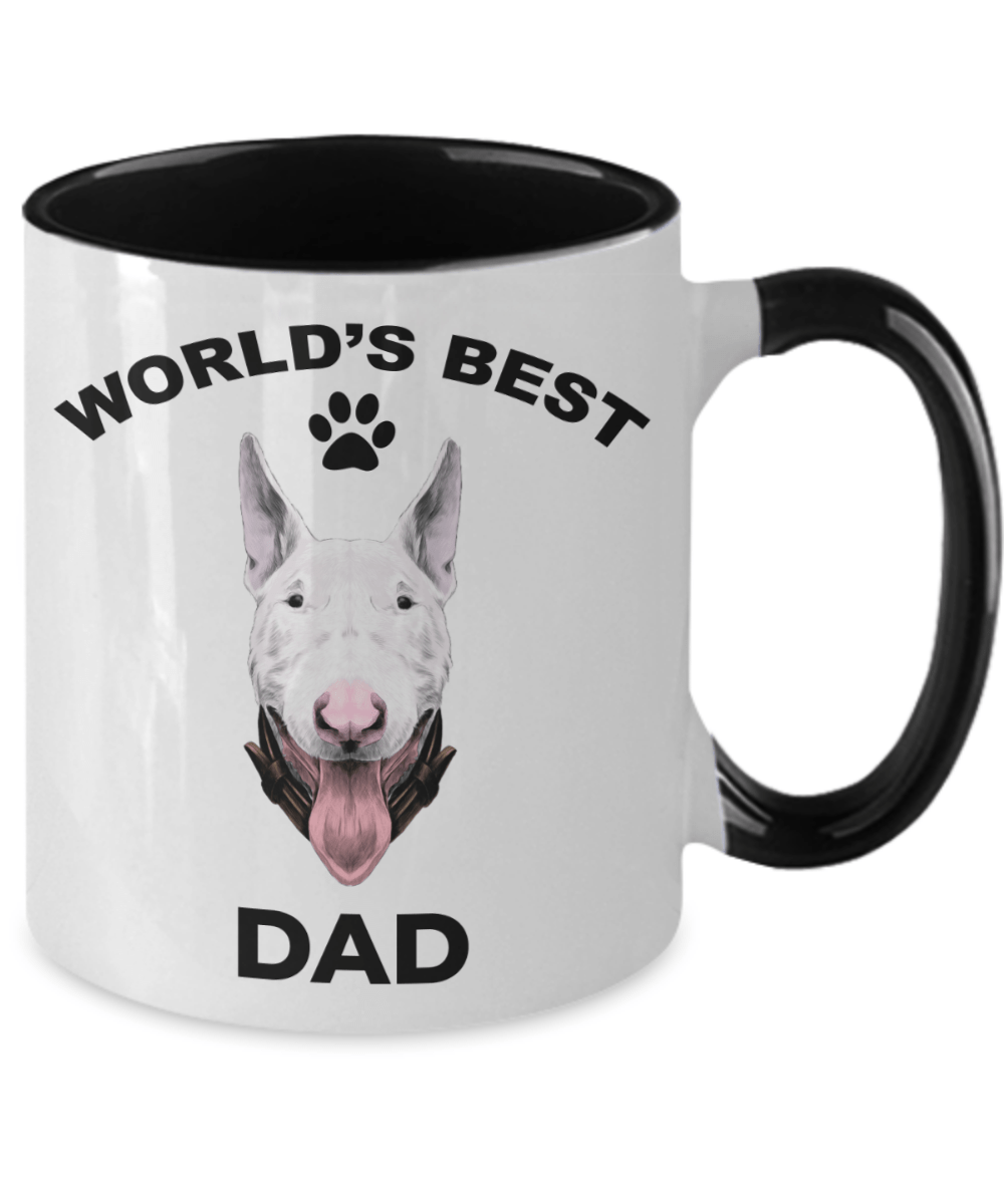 Bull Terrier Best Dad Two-tone coffee mugs